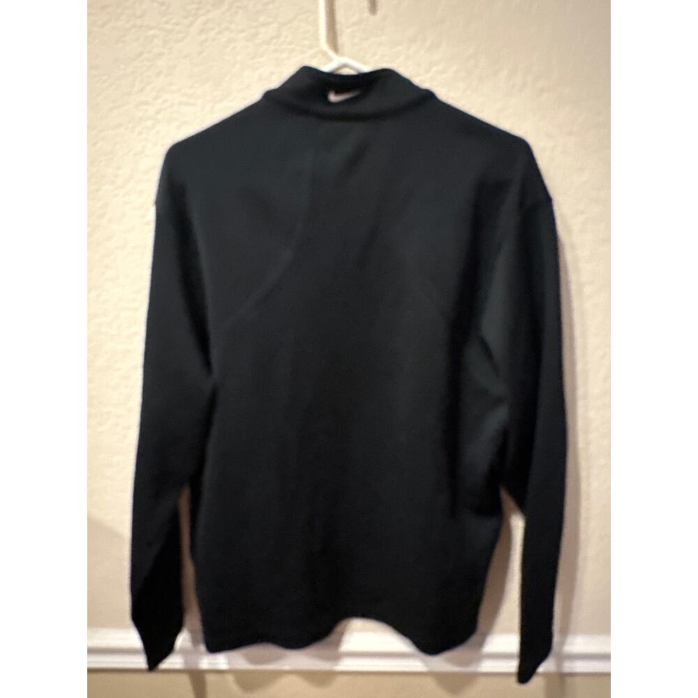 ⭐️ Men’s Nike Golf / Chrysler  Black Quarter Zip Sweatshirt Size Large Preppy - Picture 4 of 6